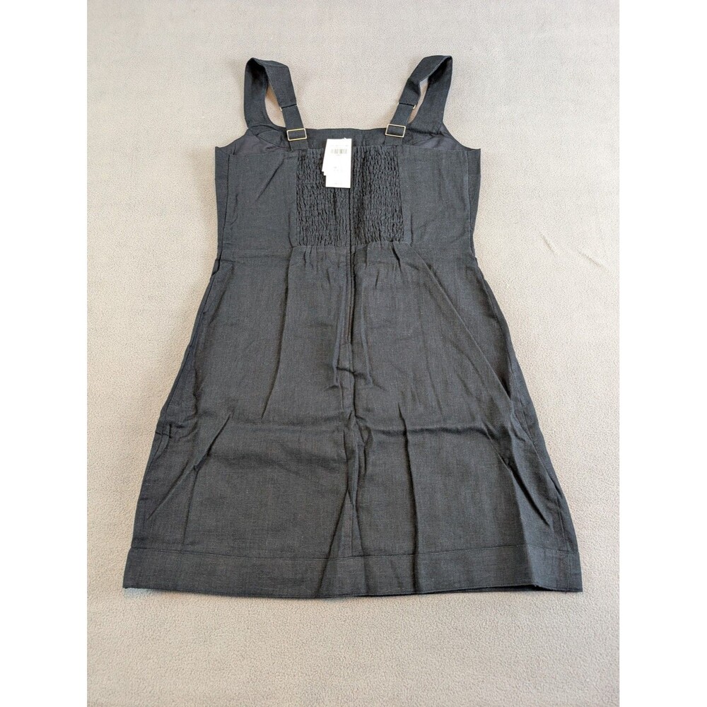 Abercrombie & Fitch Black Smocked Square Neck Adjustable Strap Mini Dress Small